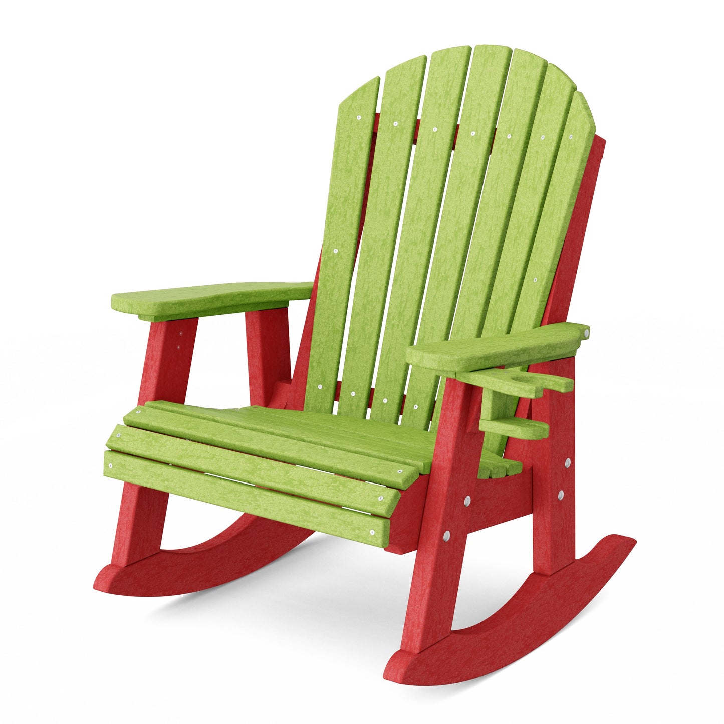 Heritage Adirondack Rocking Chair with Cup Holder
