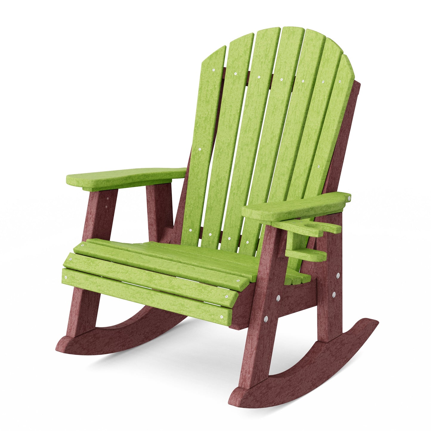 Heritage Adirondack Rocking Chair with Cup Holder