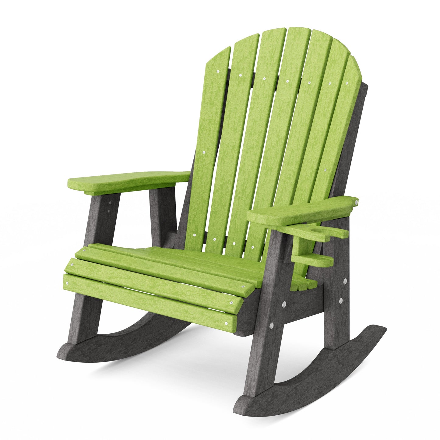 Heritage Adirondack Rocking Chair with Cup Holder