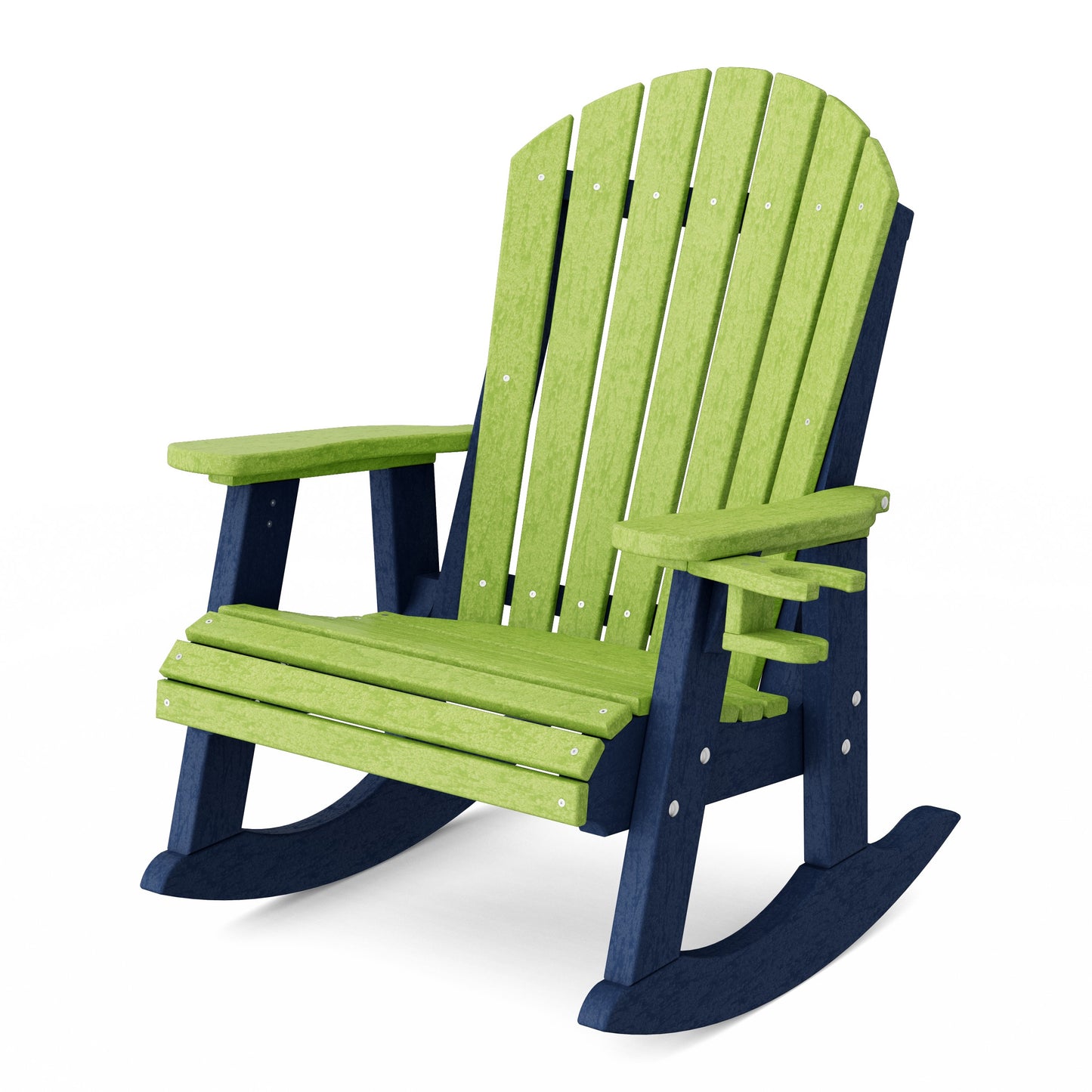 Heritage Adirondack Rocking Chair with Cup Holder