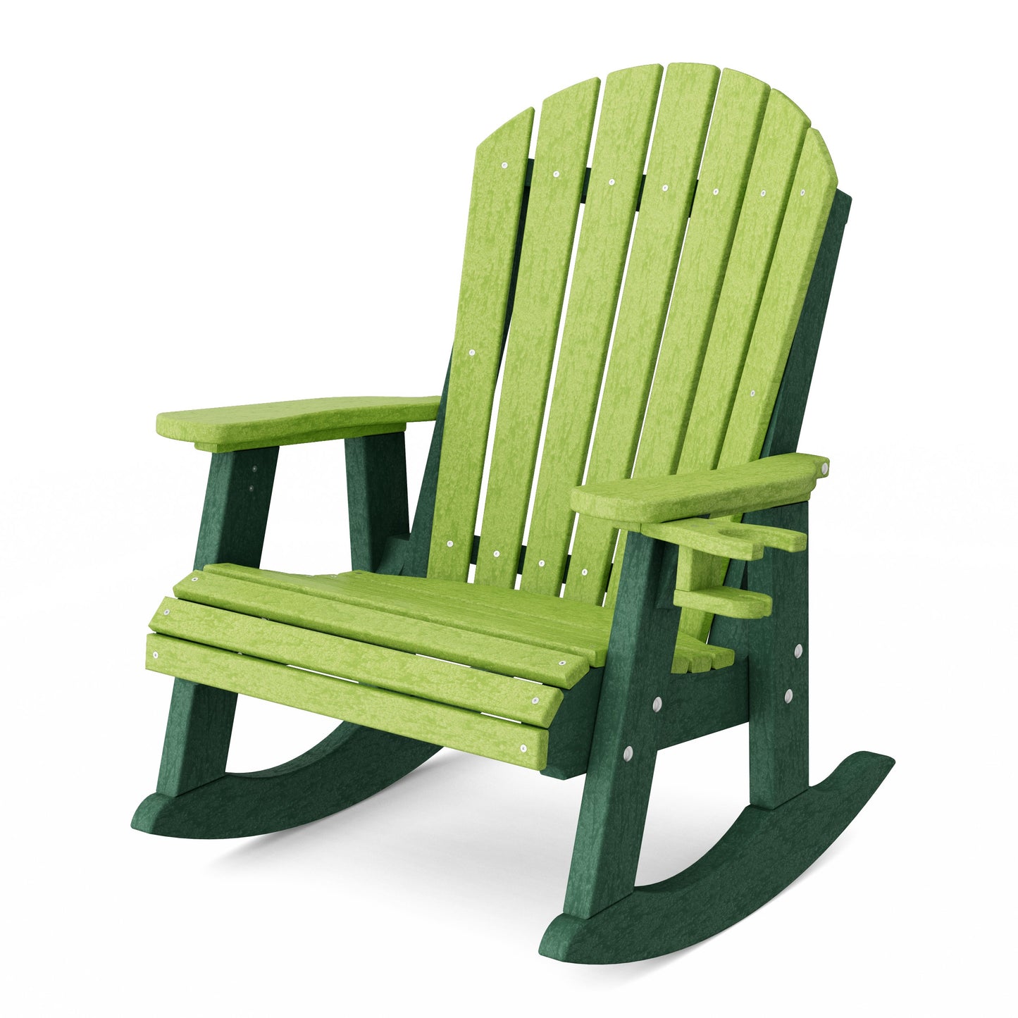 Heritage Adirondack Rocking Chair with Cup Holder