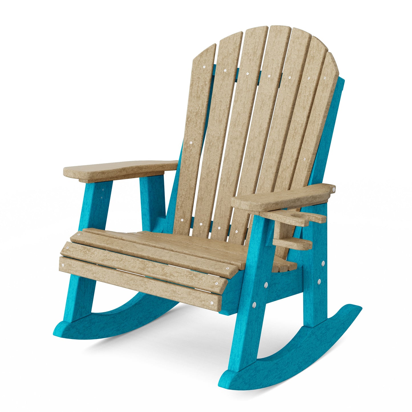 Heritage Adirondack Rocking Chair with Cup Holder