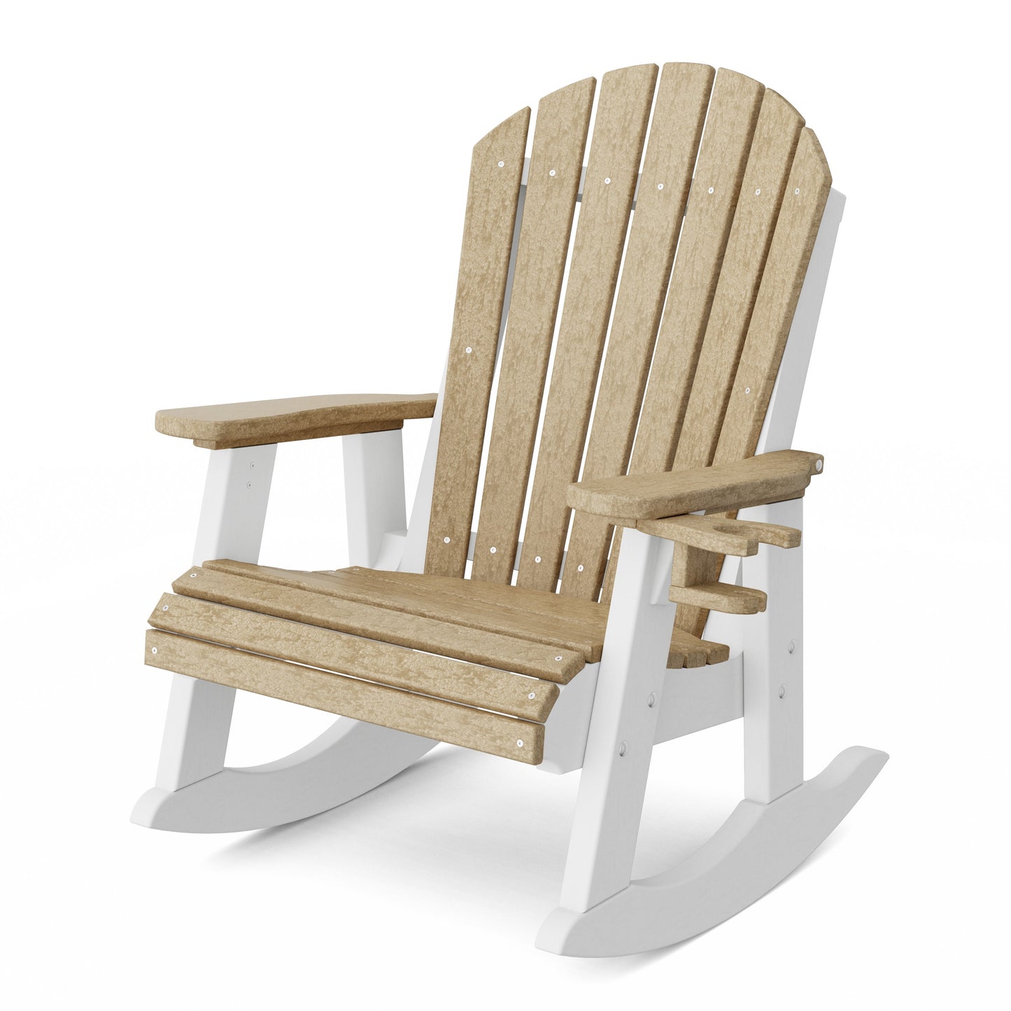 Heritage Adirondack Rocking Chair with Cup Holder