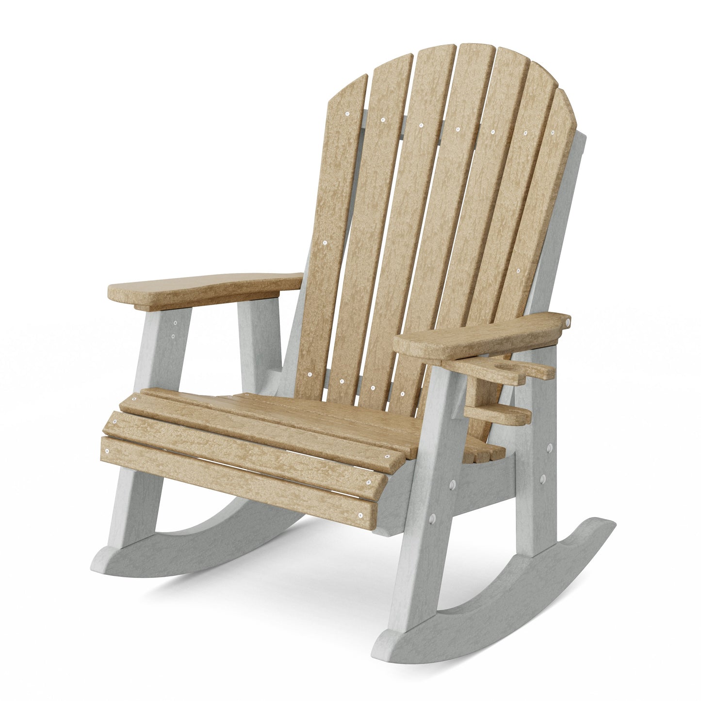 Heritage Adirondack Rocking Chair with Cup Holder
