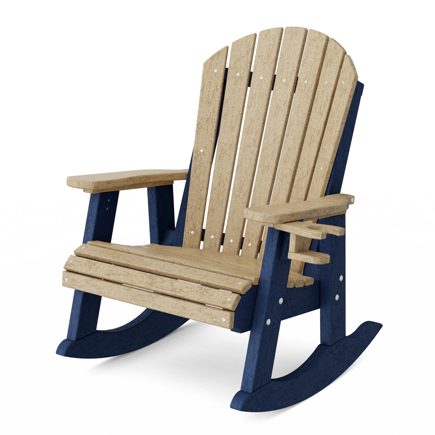Heritage Adirondack Rocking Chair with Cup Holder