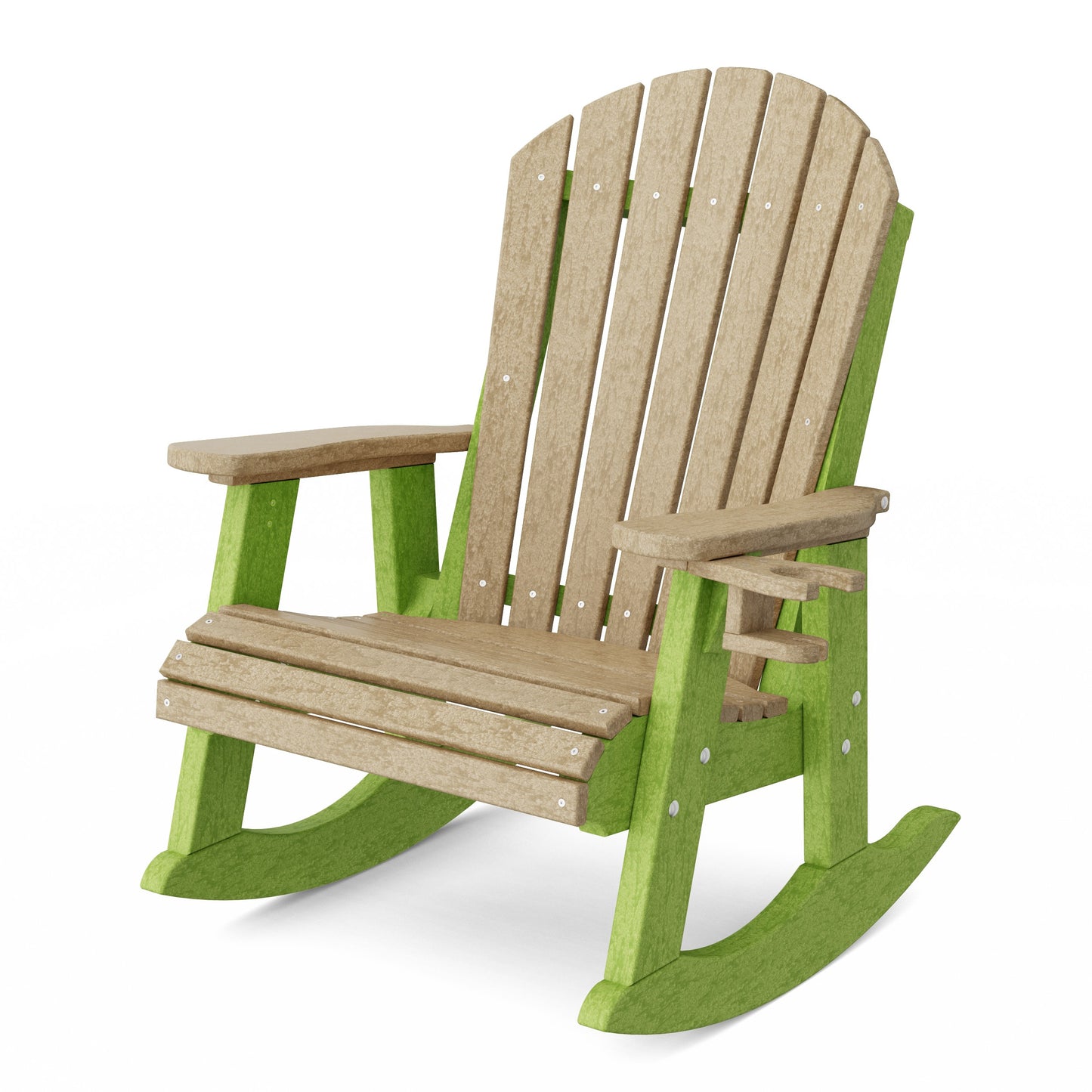 Heritage Adirondack Rocking Chair with Cup Holder