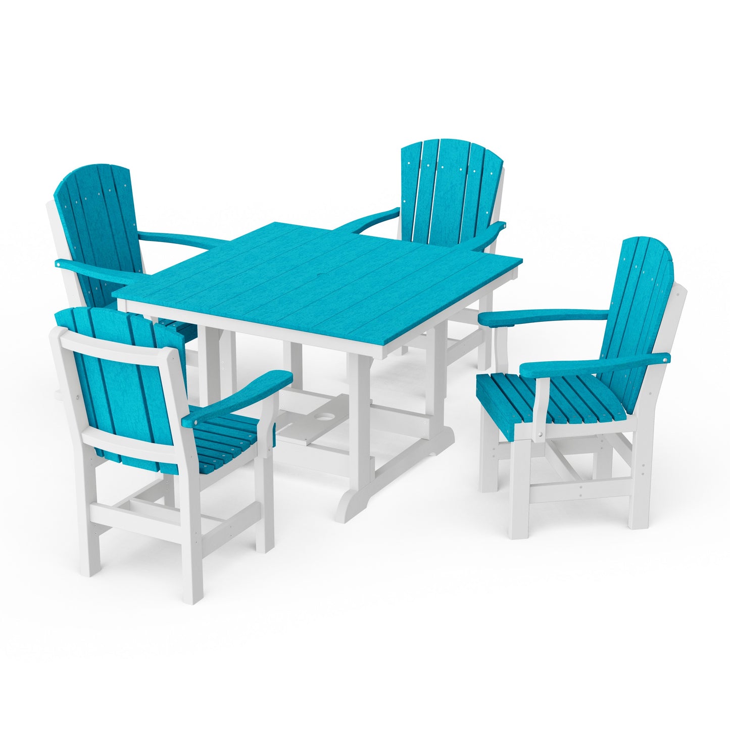 Heritage 5-Piece Arm Chair Square Dining Set