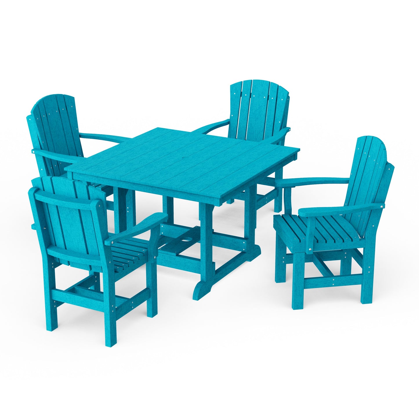 Heritage 5-Piece Arm Chair Square Dining Set