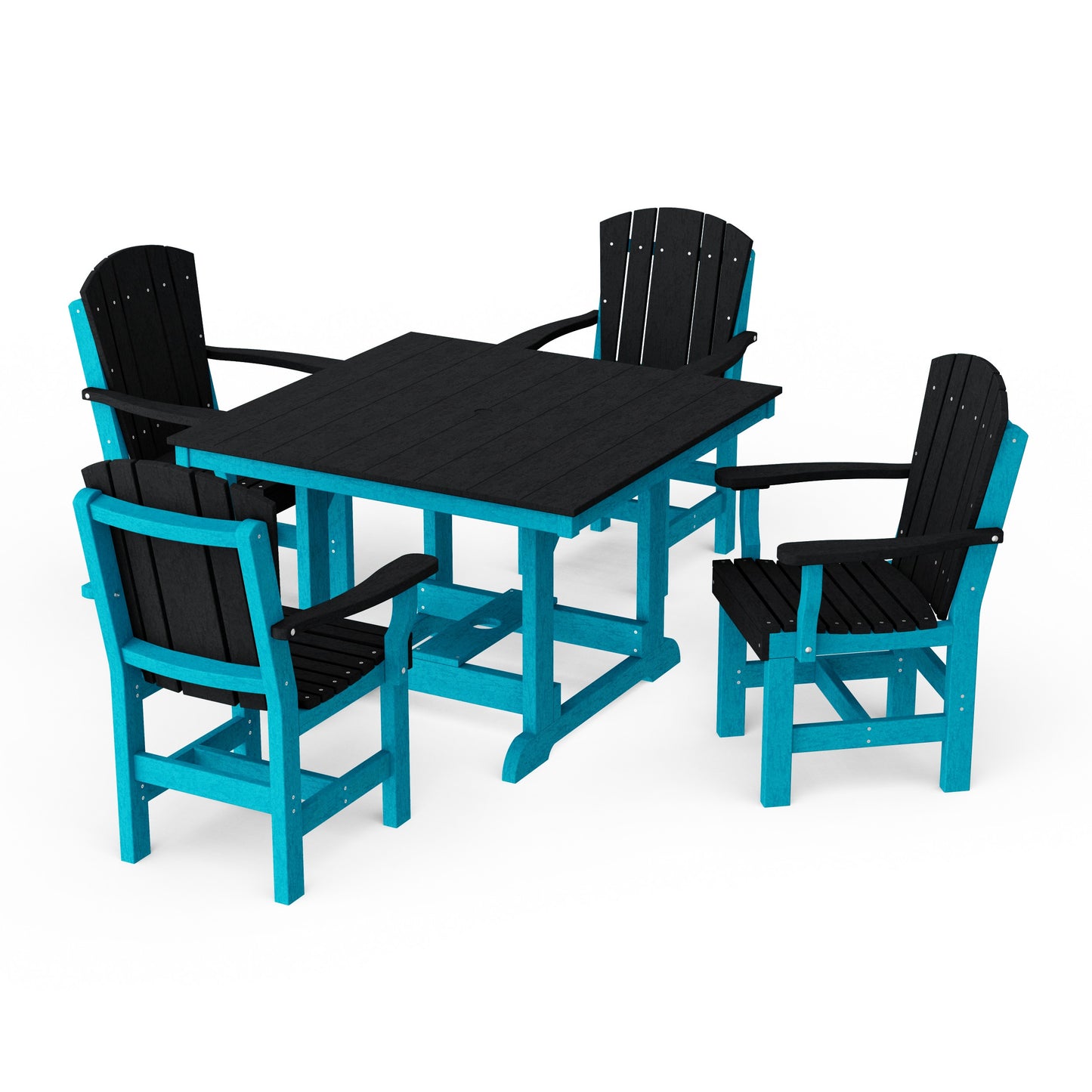 Heritage 5-Piece Arm Chair Square Dining Set