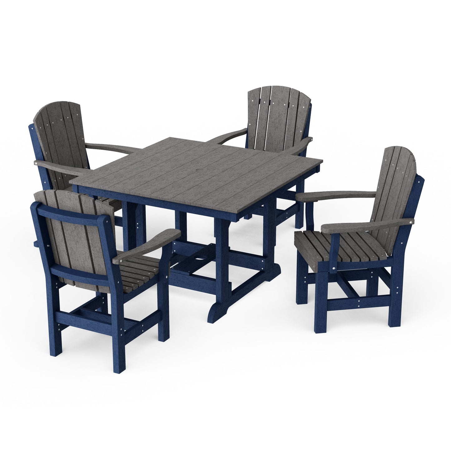 Heritage 5-Piece Arm Chair Square Dining Set