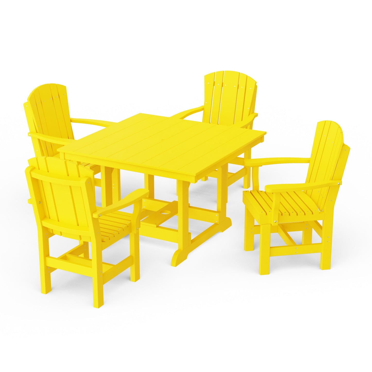 Heritage 5-Piece Arm Chair Square Dining Set