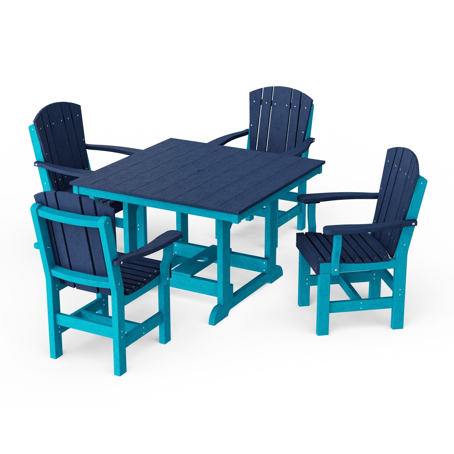 Heritage 5-Piece Arm Chair Square Dining Set