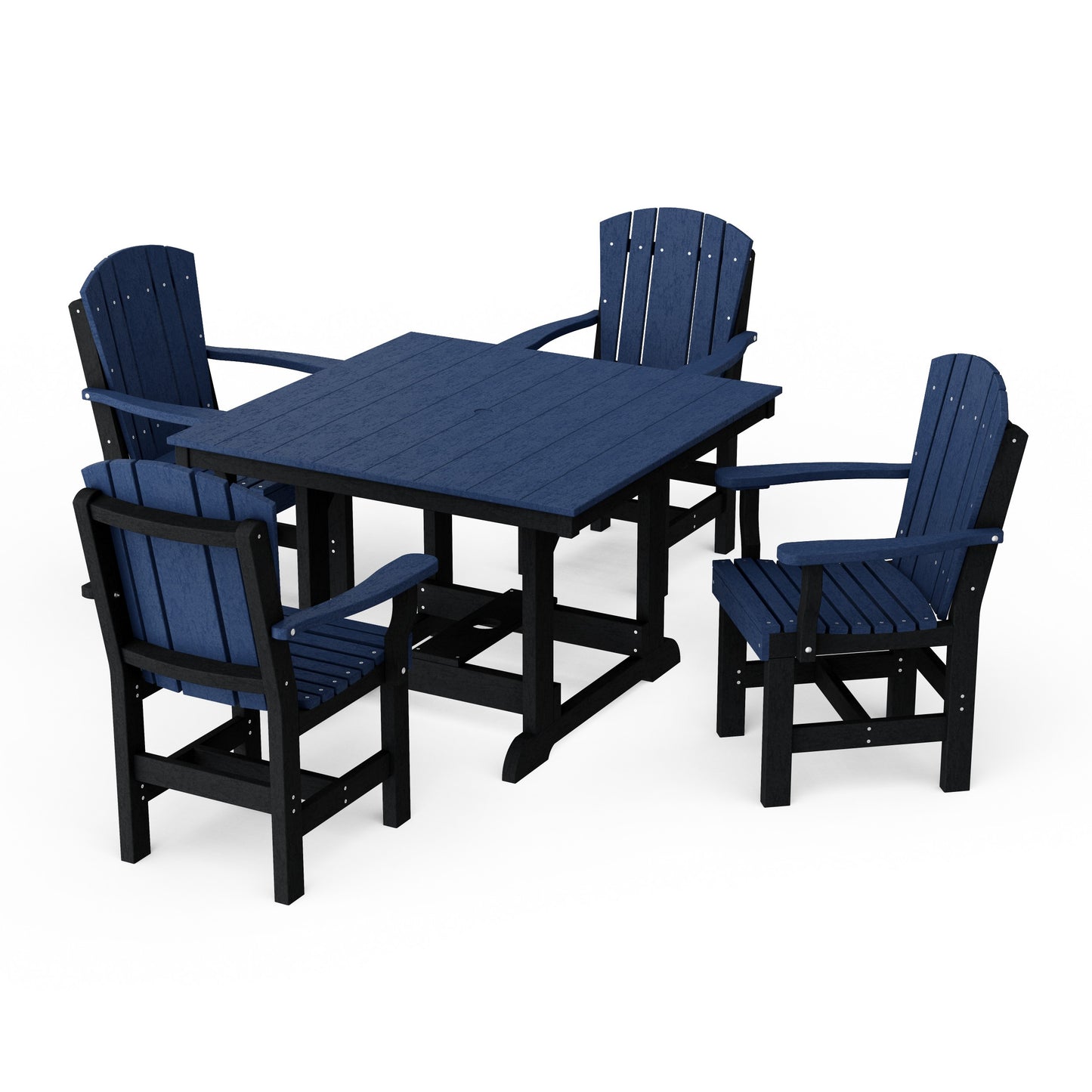 Heritage 5-Piece Arm Chair Square Dining Set