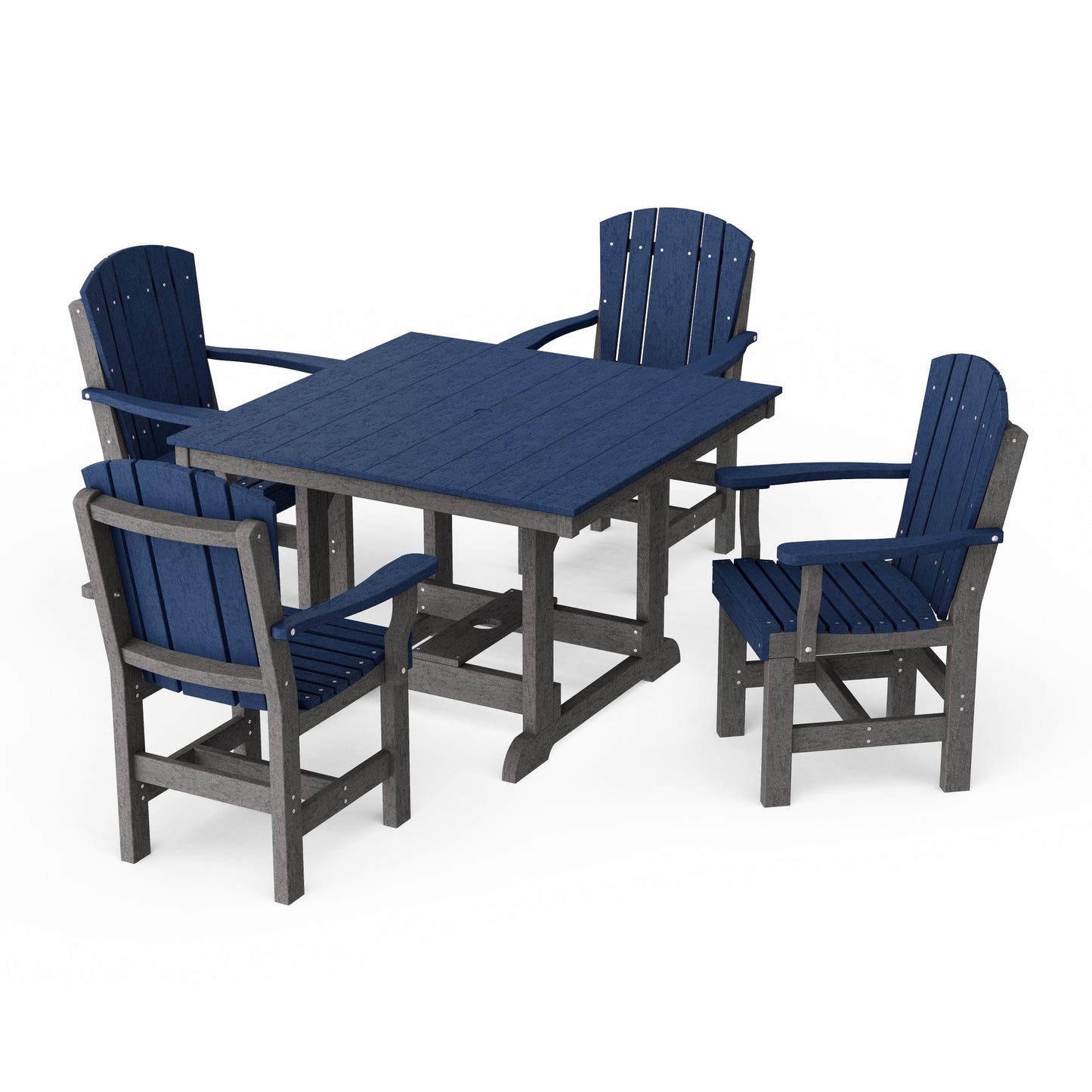 Heritage 5-Piece Arm Chair Square Dining Set