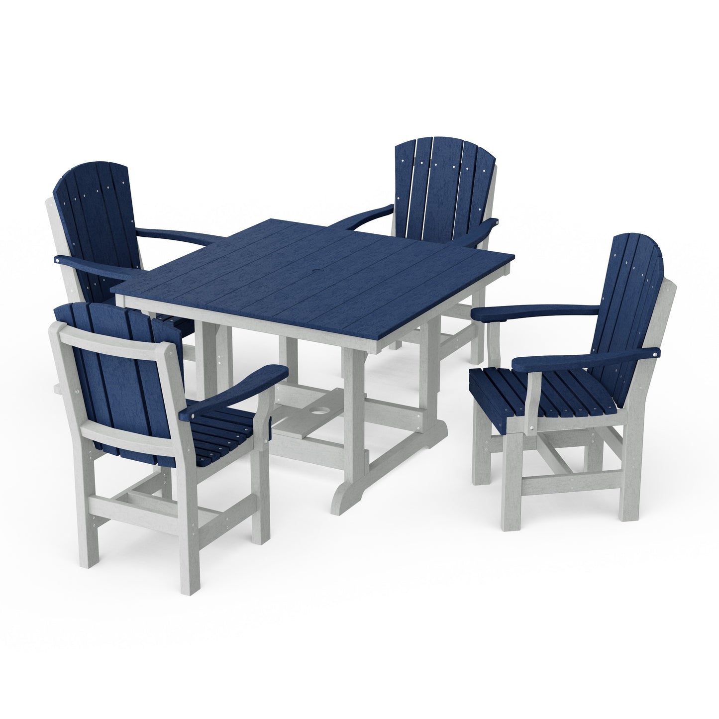 Heritage 5-Piece Arm Chair Square Dining Set