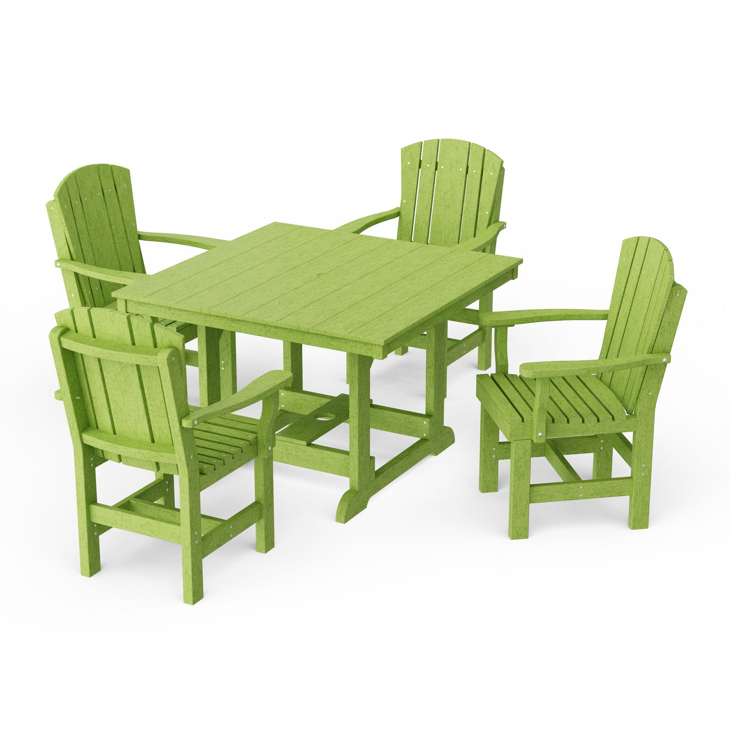 Heritage 5-Piece Arm Chair Square Dining Set