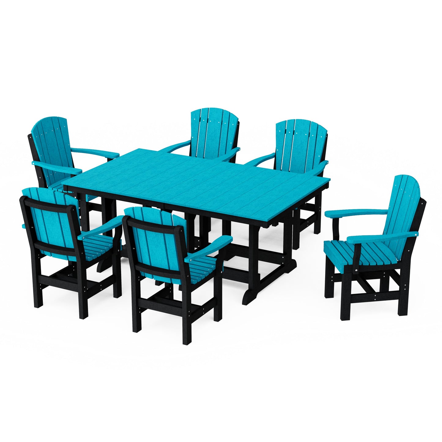 Heritage 7-Piece Arm Chair Rectangular Dining Set