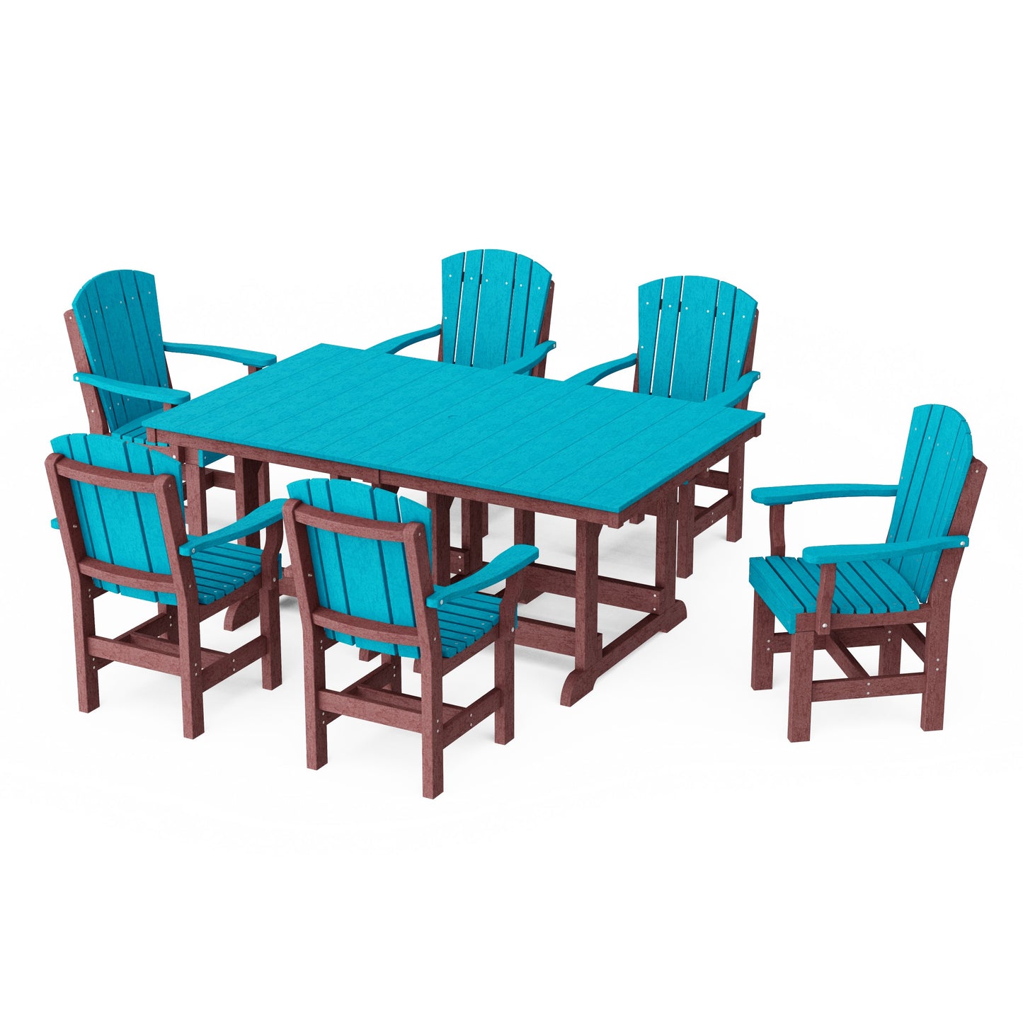 Heritage 7-Piece Arm Chair Rectangular Dining Set