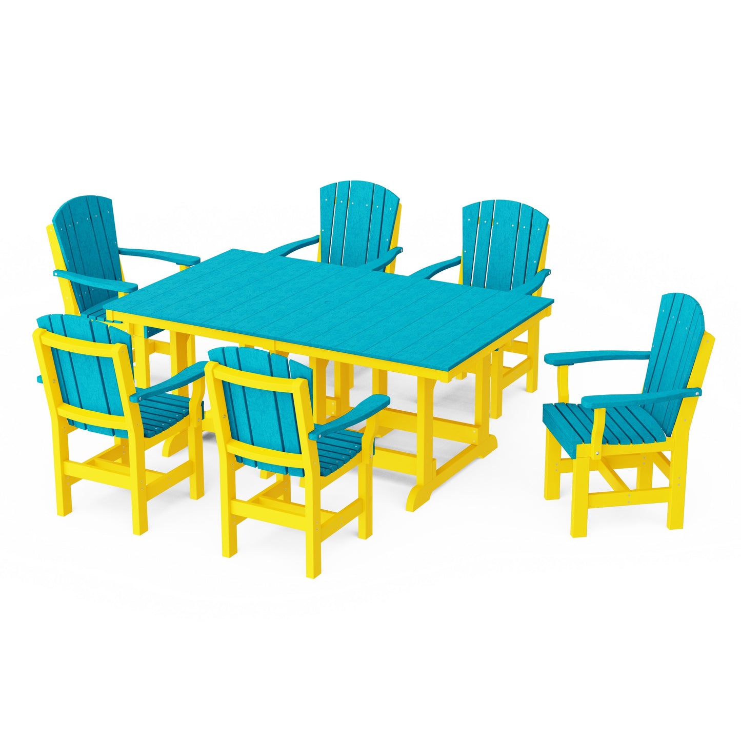 Heritage 7-Piece Arm Chair Rectangular Dining Set