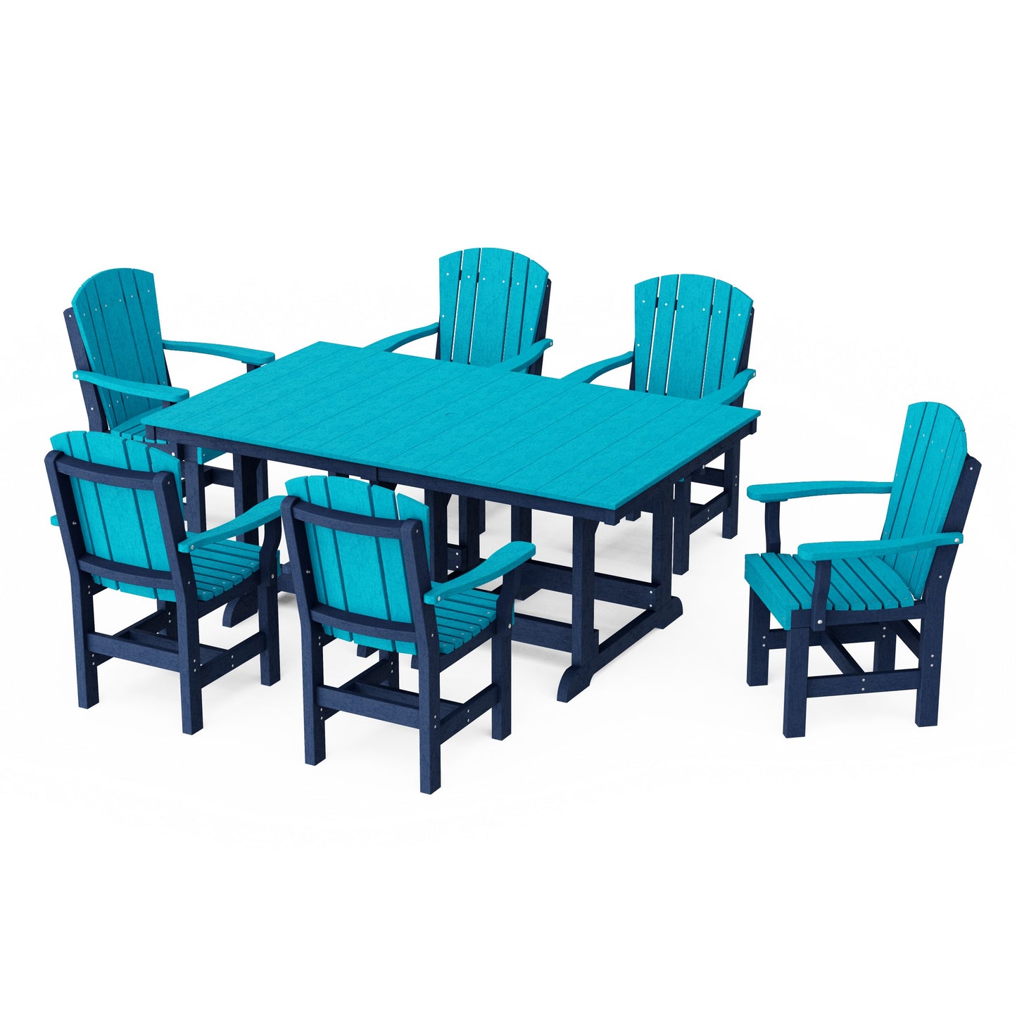 Heritage 7-Piece Arm Chair Rectangular Dining Set