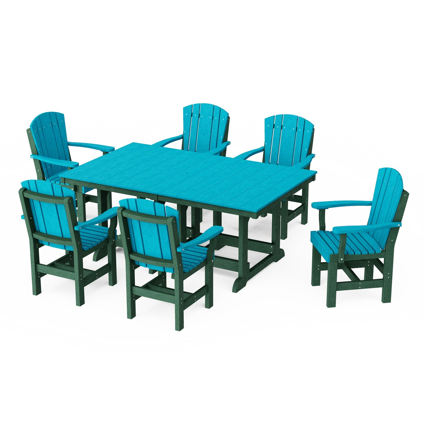 Heritage 7-Piece Arm Chair Rectangular Dining Set