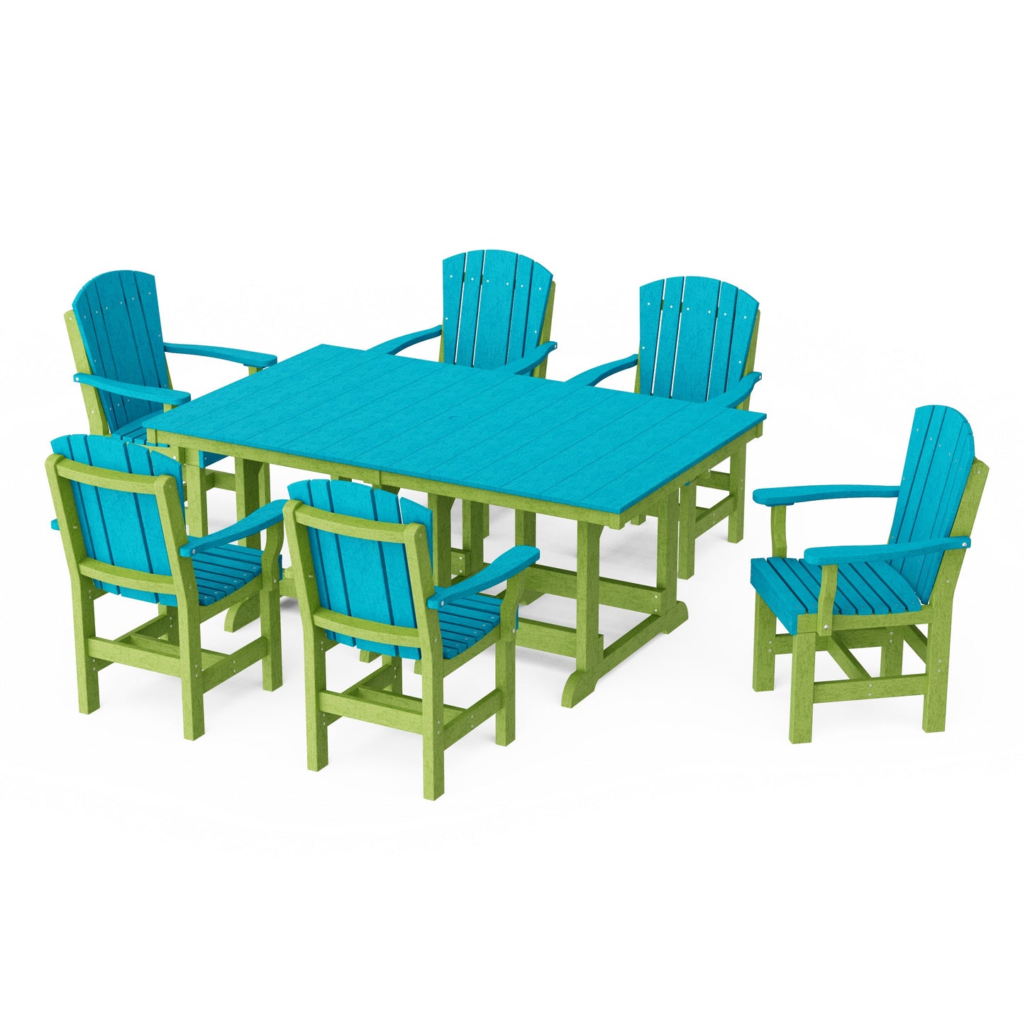 Heritage 7-Piece Arm Chair Rectangular Dining Set