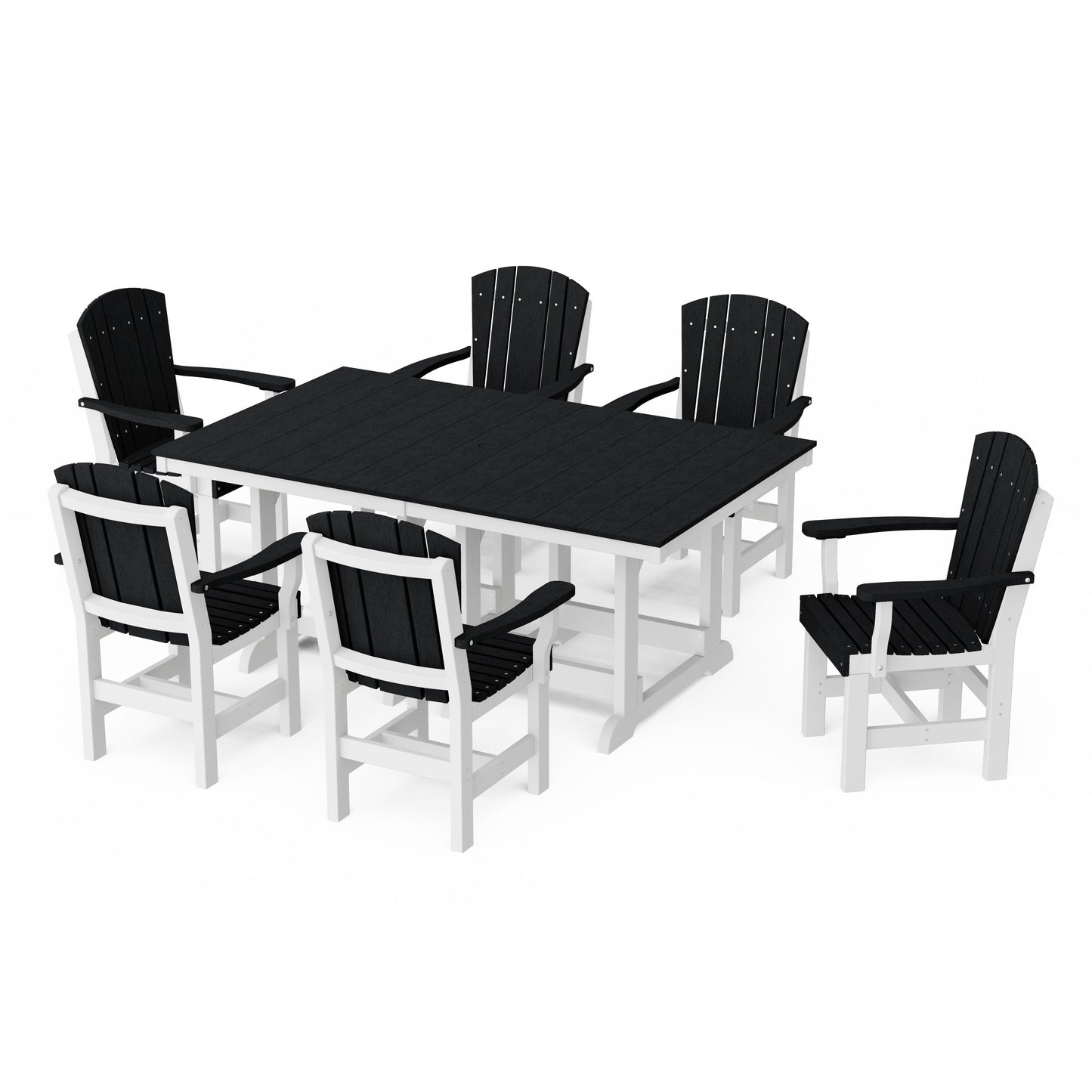 Heritage 7-Piece Arm Chair Rectangular Dining Set