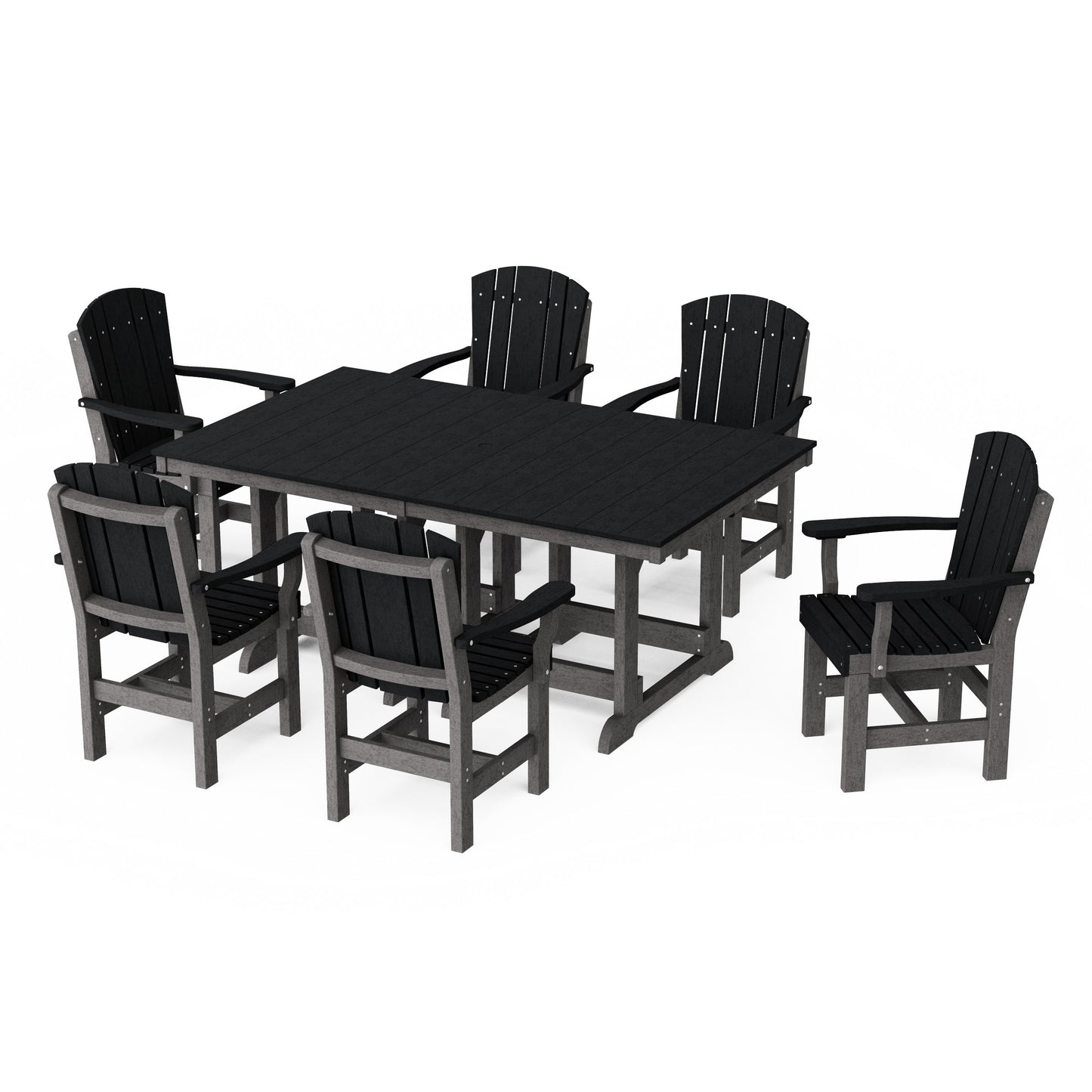 Heritage 7-Piece Arm Chair Rectangular Dining Set