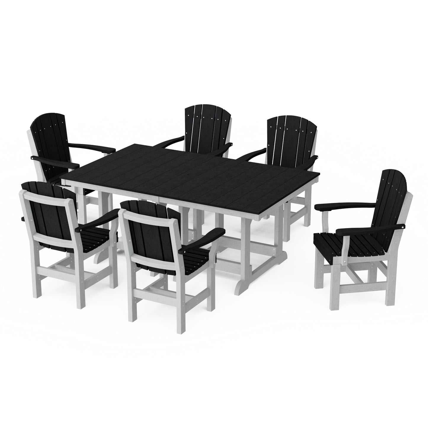 Heritage 7-Piece Arm Chair Rectangular Dining Set