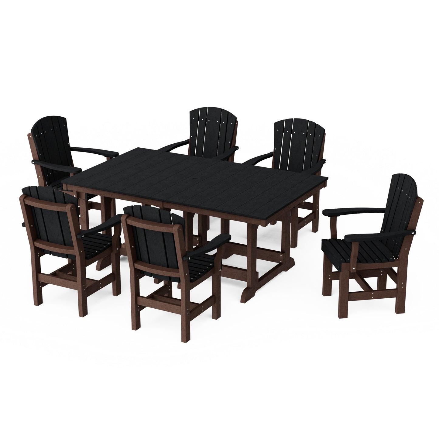 Heritage 7-Piece Arm Chair Rectangular Dining Set