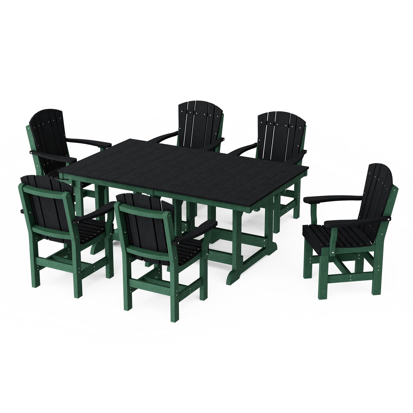 Heritage 7-Piece Arm Chair Rectangular Dining Set