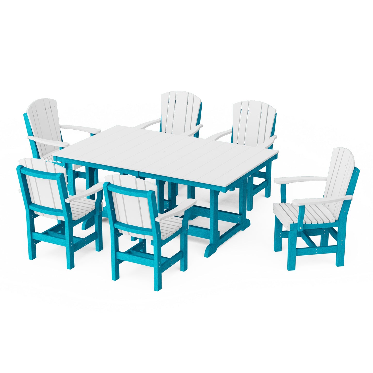 Heritage 7-Piece Arm Chair Rectangular Dining Set