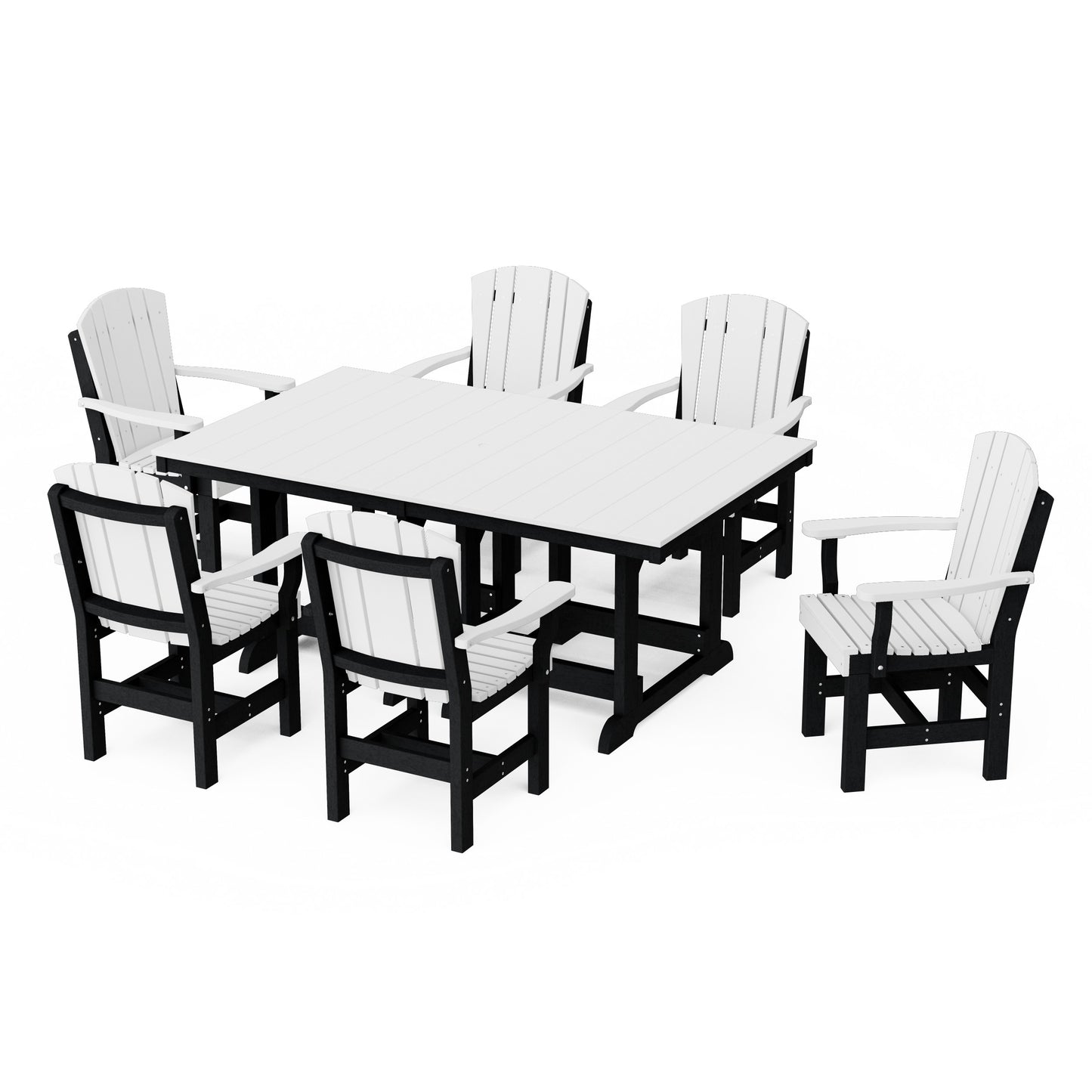 Heritage 7-Piece Arm Chair Rectangular Dining Set