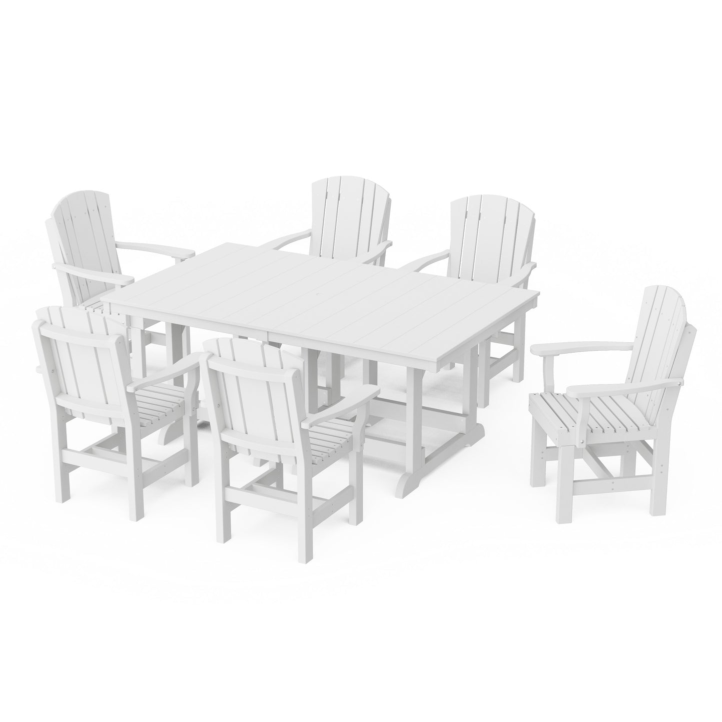 Heritage 7-Piece Arm Chair Rectangular Dining Set