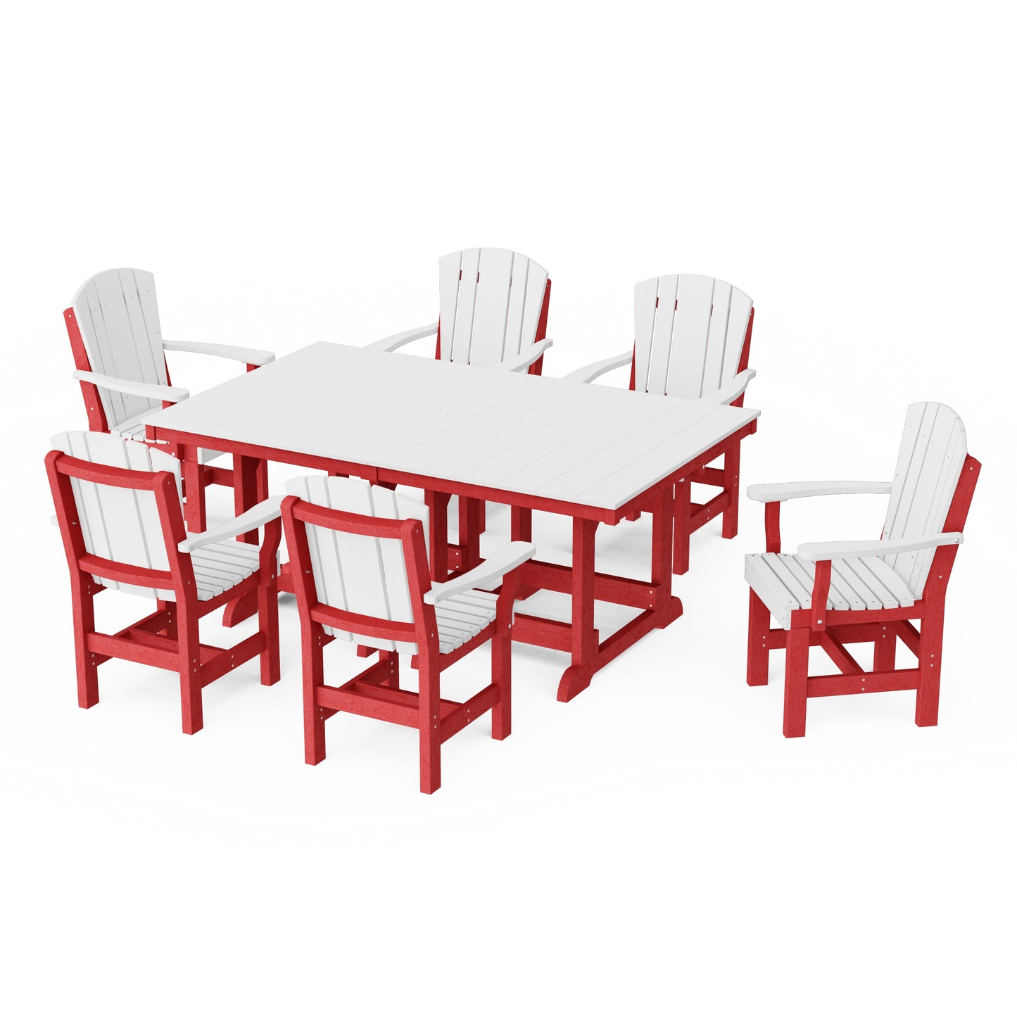 Heritage 7-Piece Arm Chair Rectangular Dining Set