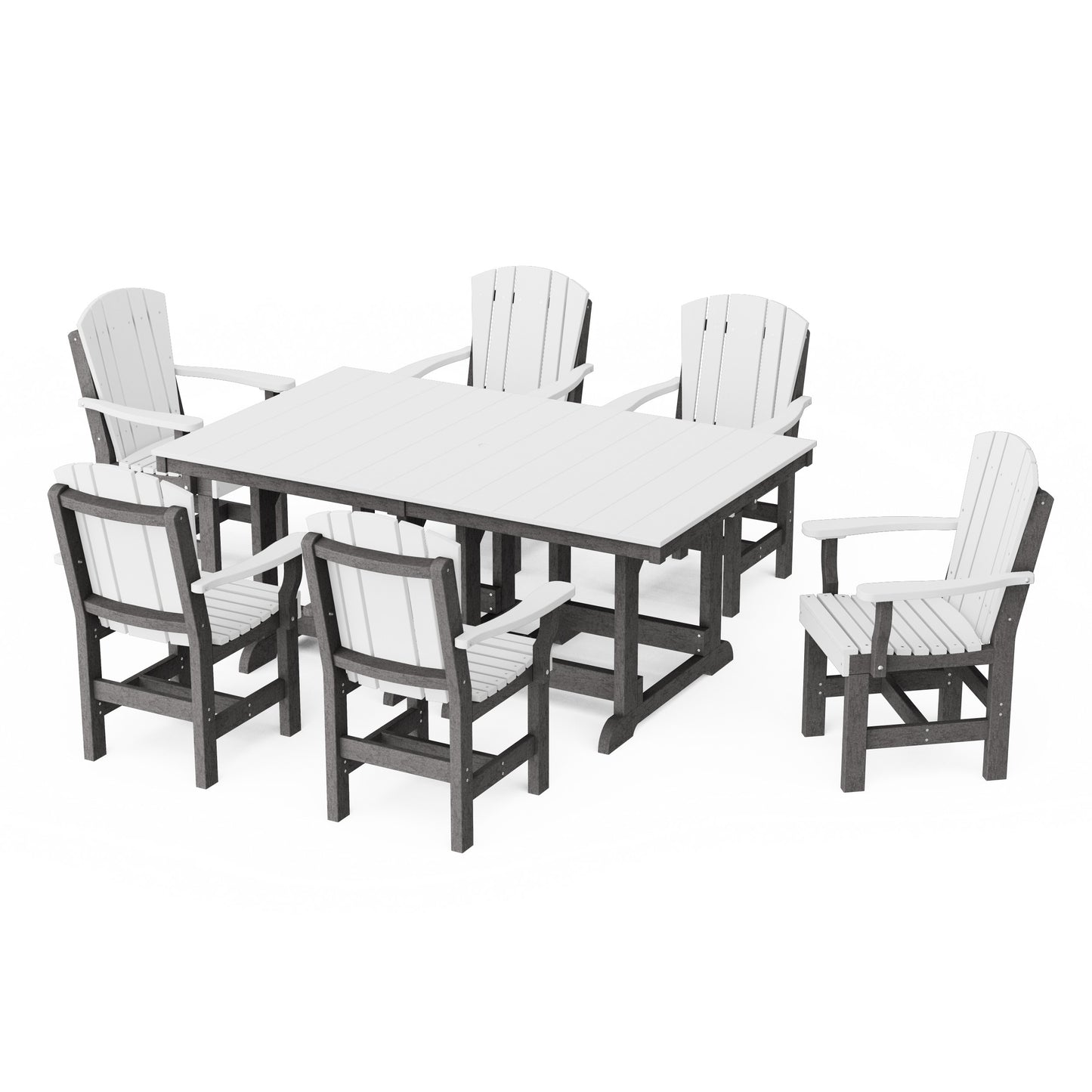 Heritage 7-Piece Arm Chair Rectangular Dining Set