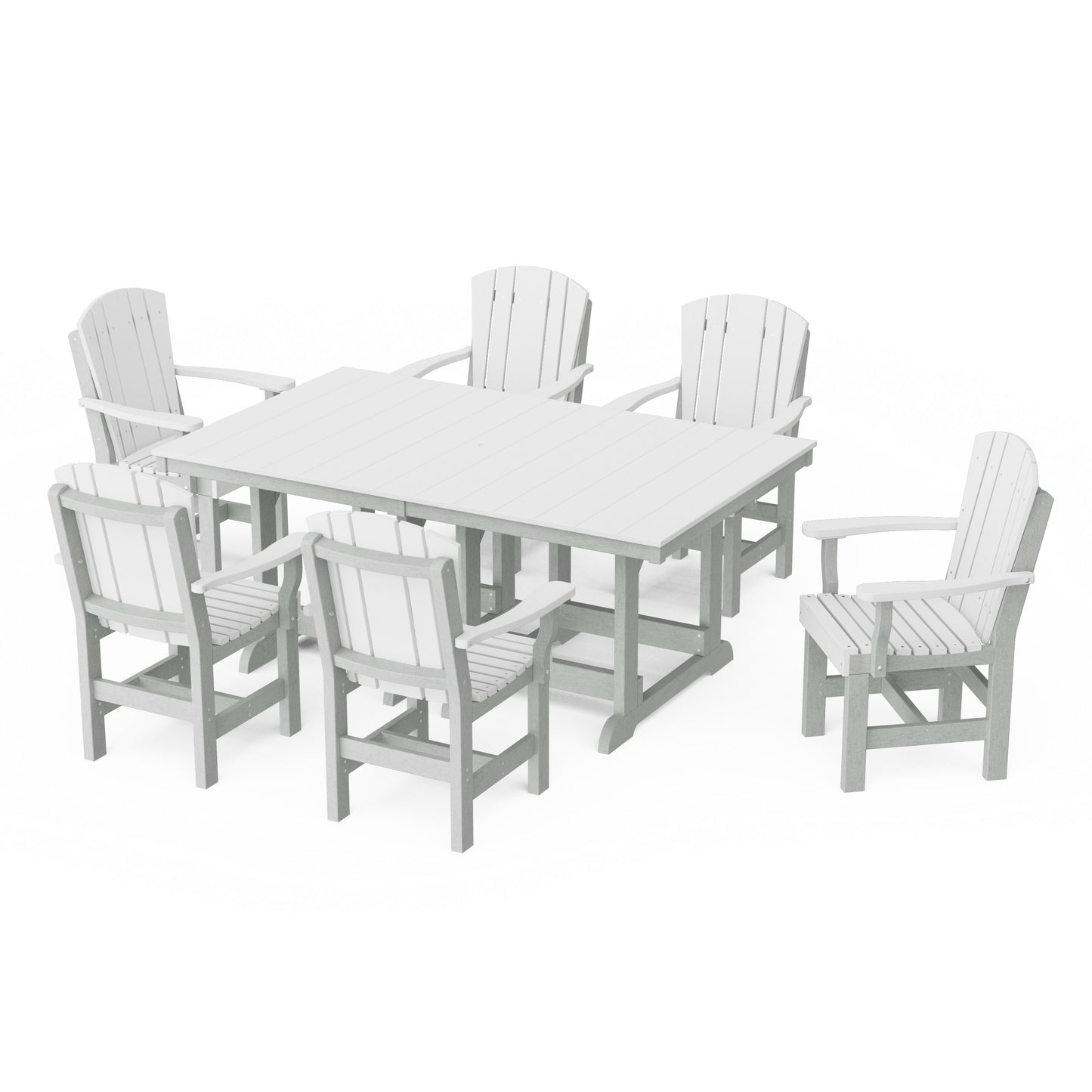 Heritage 7-Piece Arm Chair Rectangular Dining Set