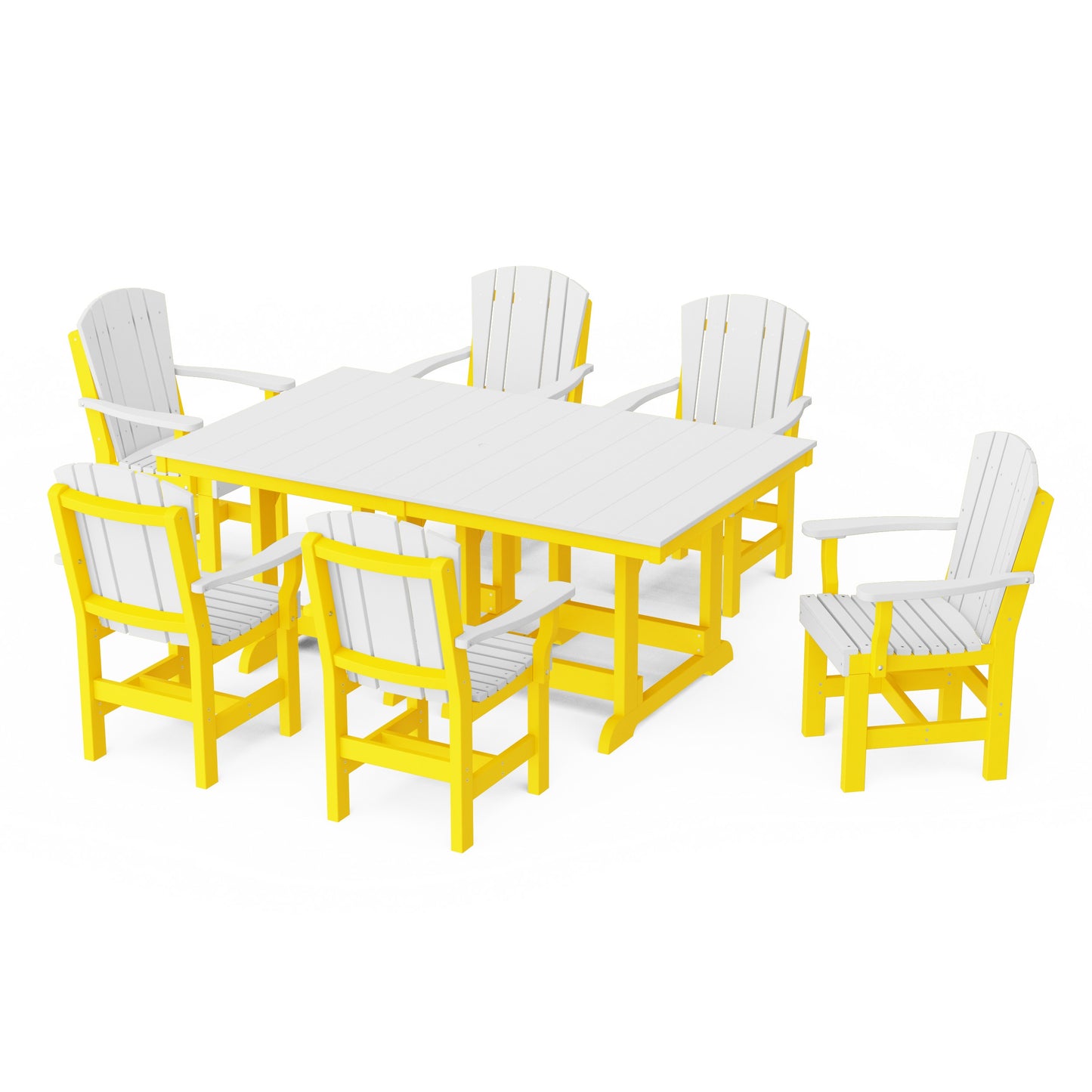 Heritage 7-Piece Arm Chair Rectangular Dining Set