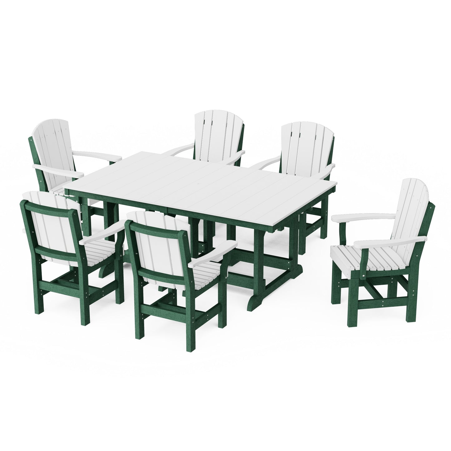 Heritage 7-Piece Arm Chair Rectangular Dining Set