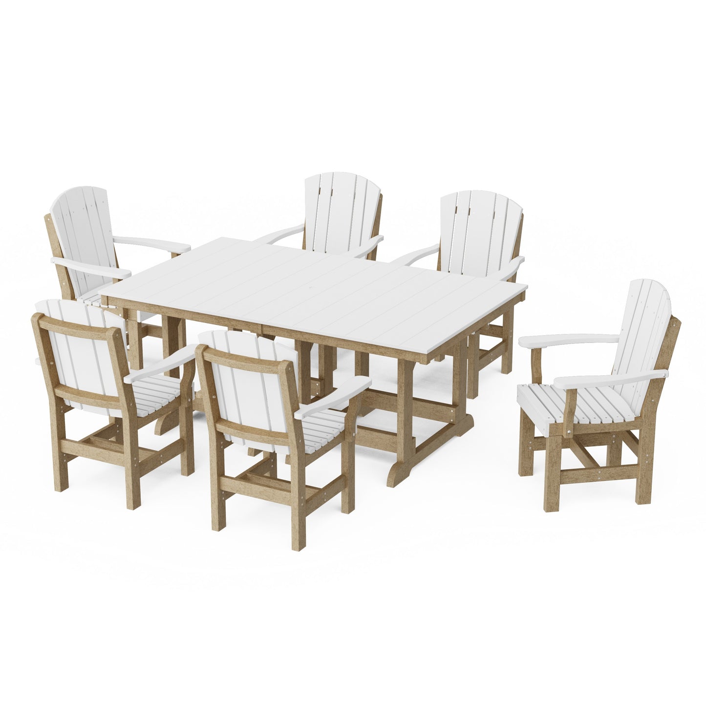Heritage 7-Piece Arm Chair Rectangular Dining Set