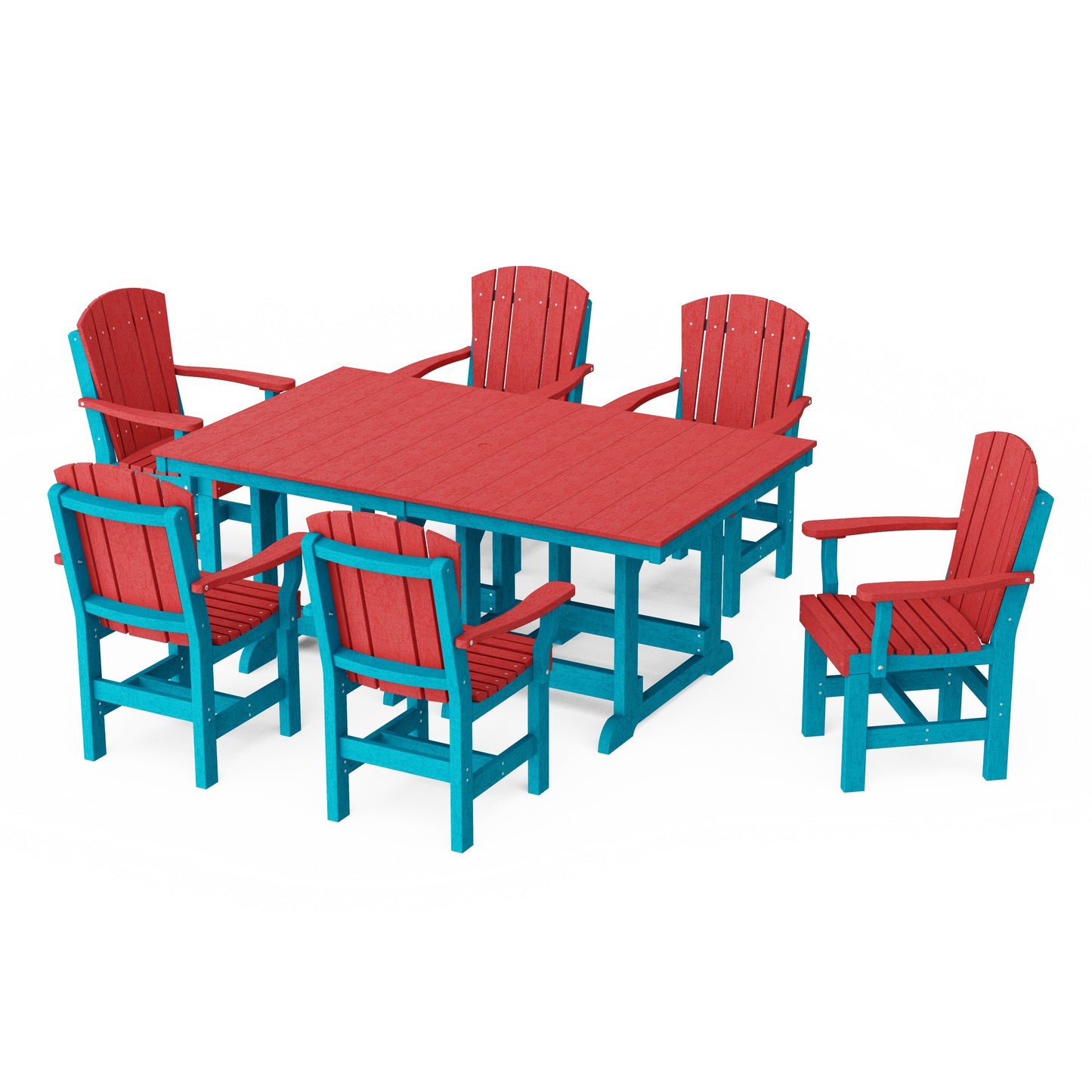 Heritage 7-Piece Arm Chair Rectangular Dining Set