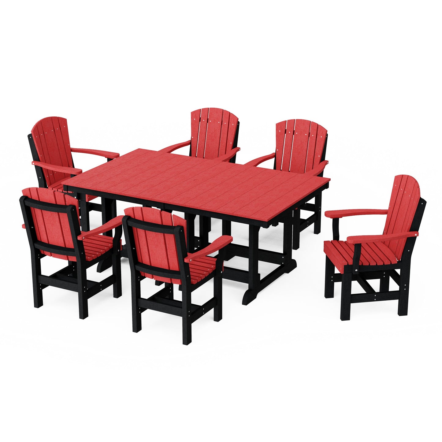 Heritage 7-Piece Arm Chair Rectangular Dining Set