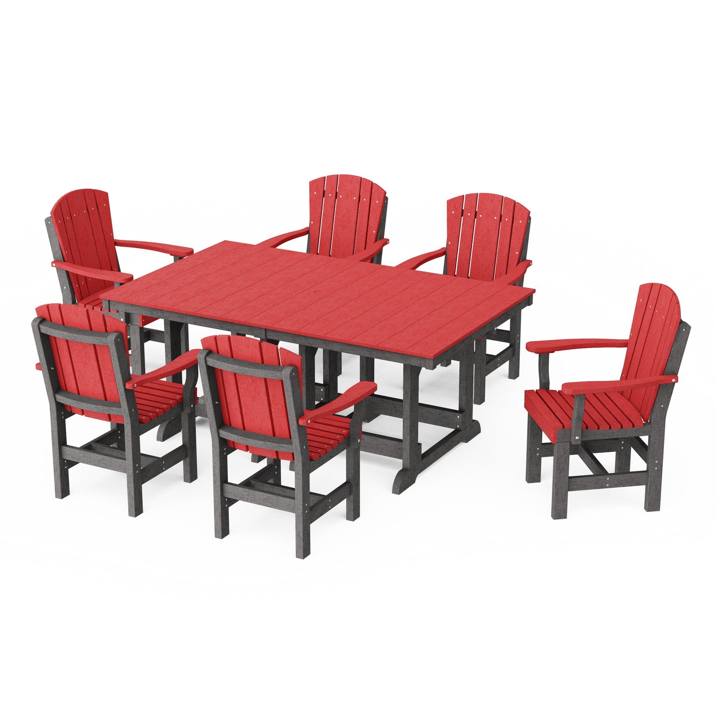 Heritage 7-Piece Arm Chair Rectangular Dining Set