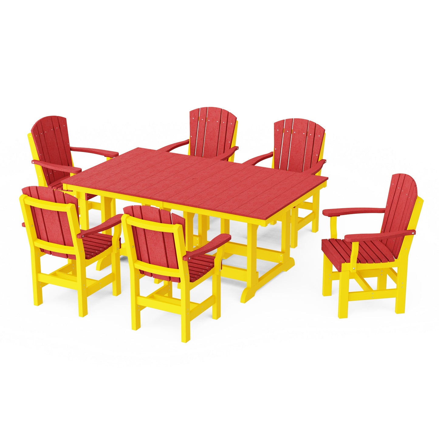 Heritage 7-Piece Arm Chair Rectangular Dining Set