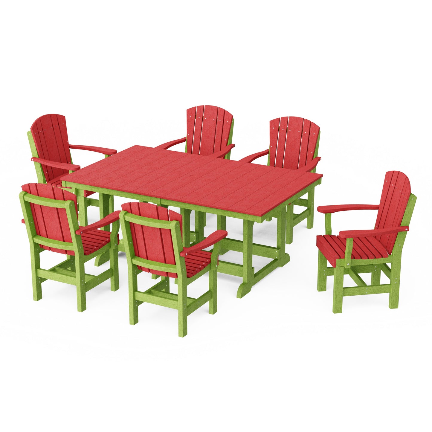 Heritage 7-Piece Arm Chair Rectangular Dining Set