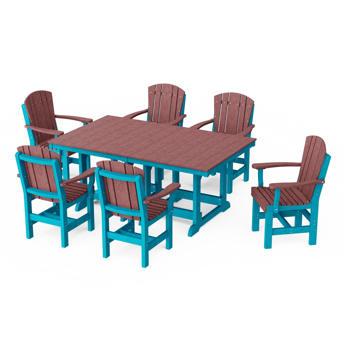 Heritage 7-Piece Arm Chair Rectangular Dining Set