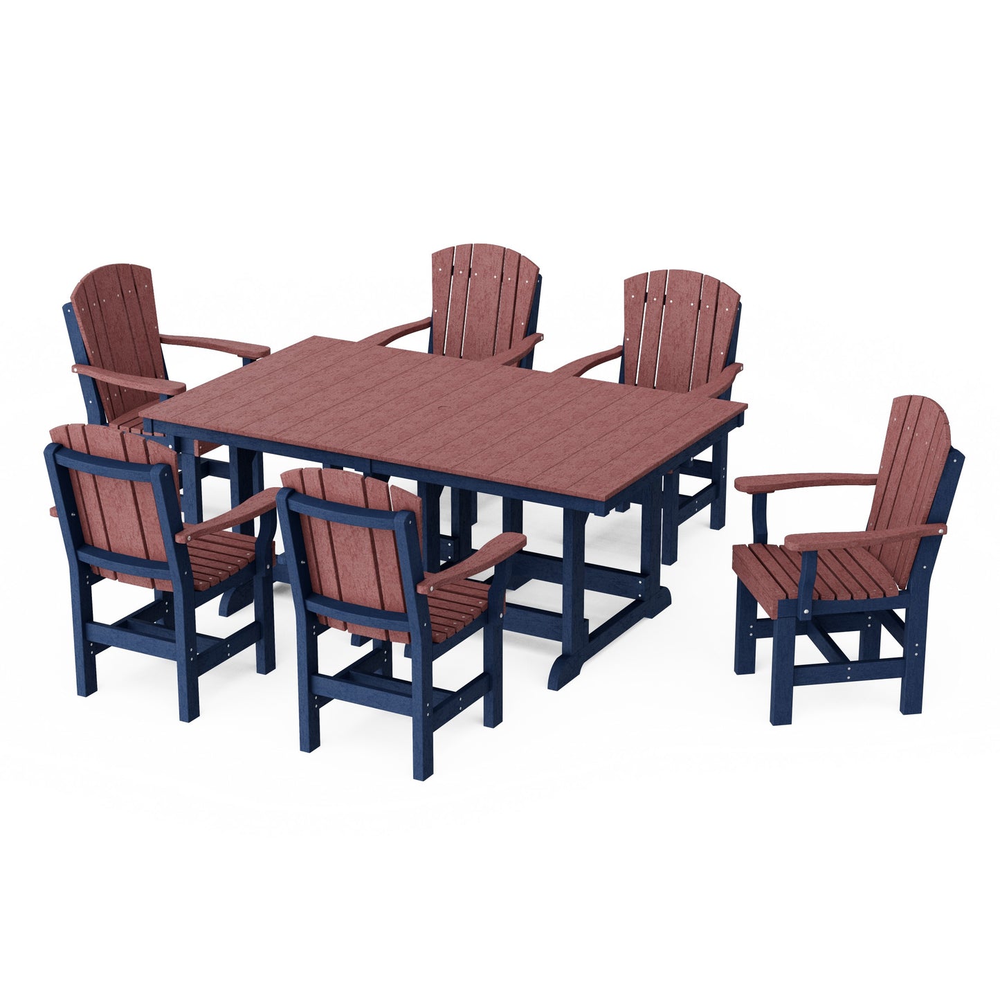 Heritage 7-Piece Arm Chair Rectangular Dining Set