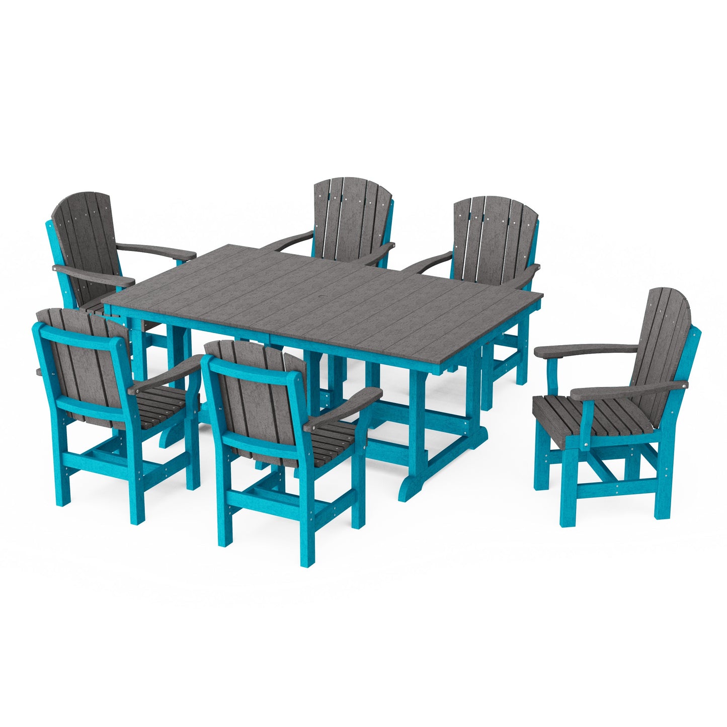 Heritage 7-Piece Arm Chair Rectangular Dining Set