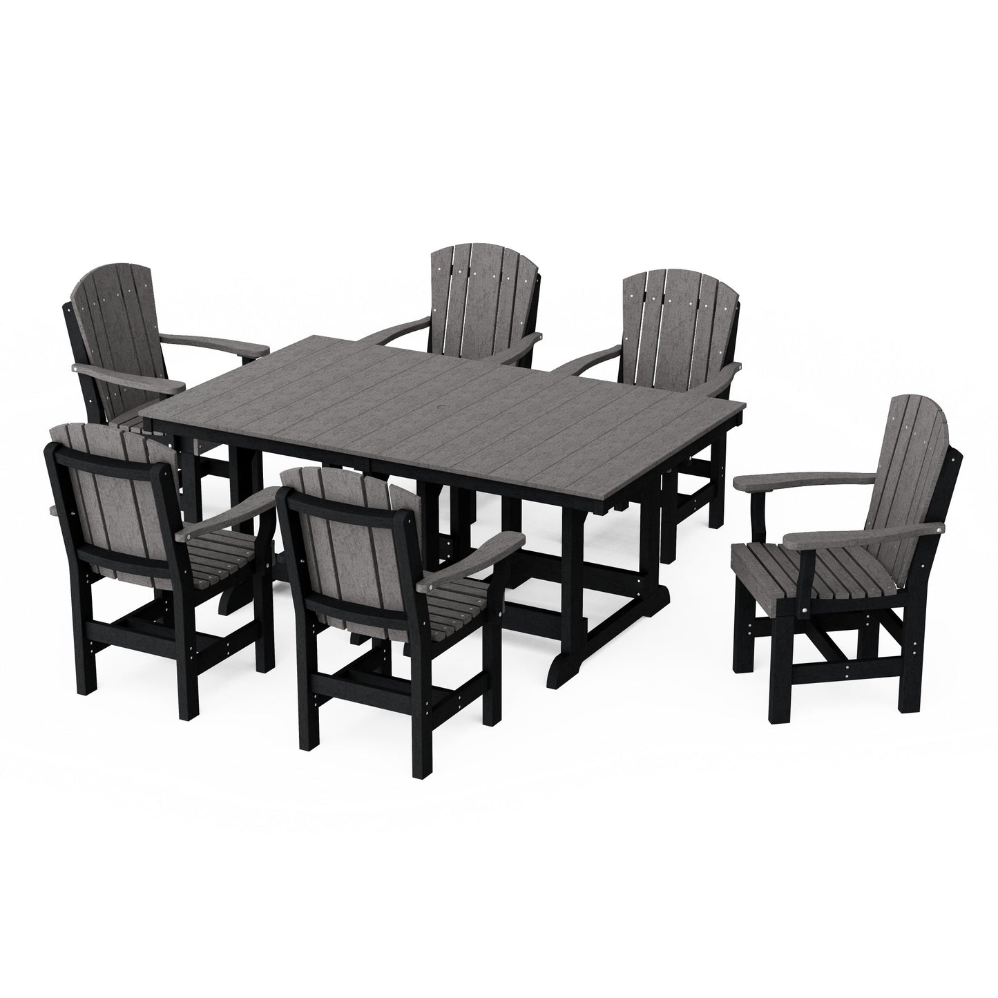 Heritage 7-Piece Arm Chair Rectangular Dining Set