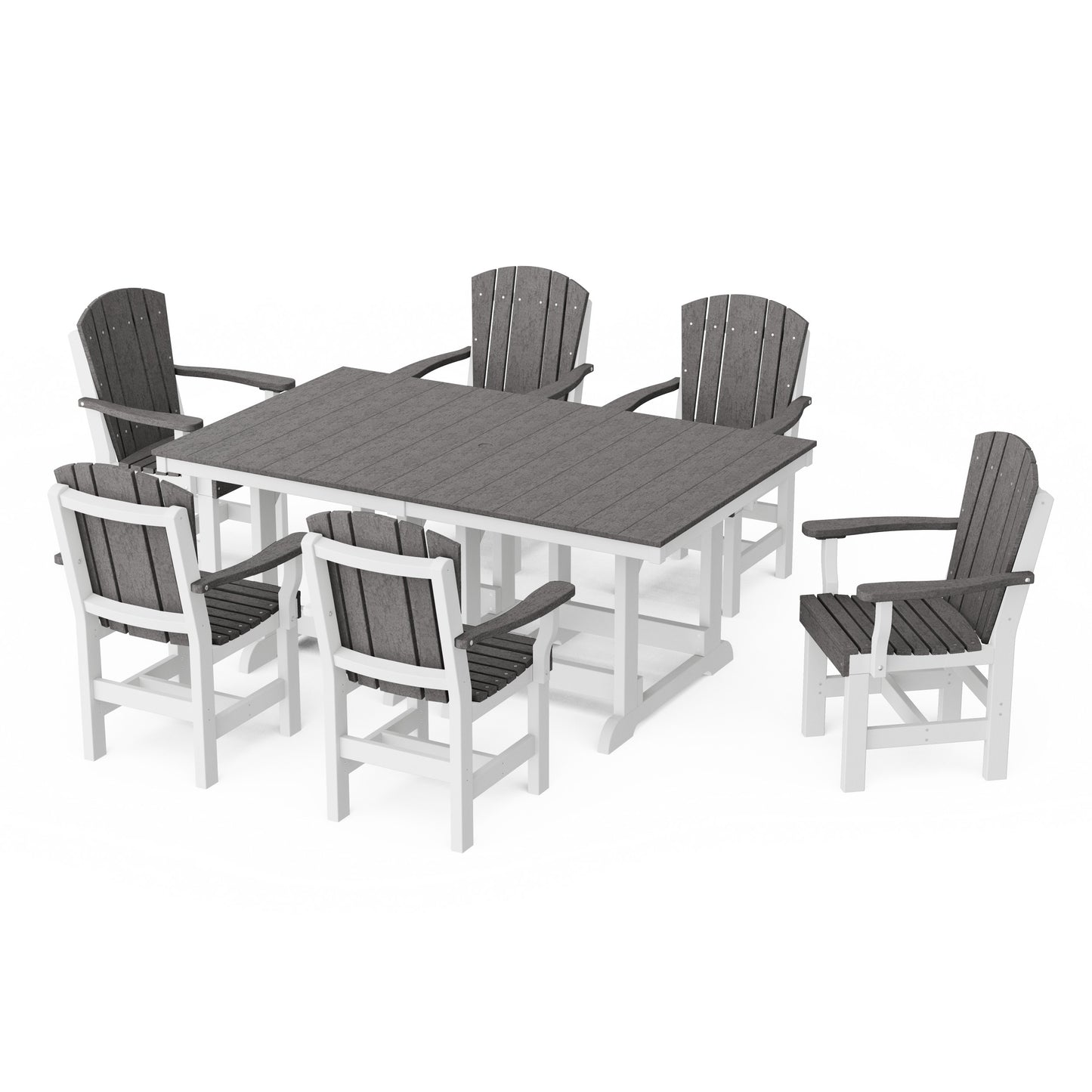 Heritage 7-Piece Arm Chair Rectangular Dining Set